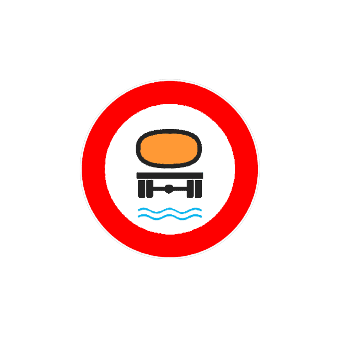 Запрещается движение транспортных средств, перевозящих вещества, способные загрязнять воду сверх установленного лимита